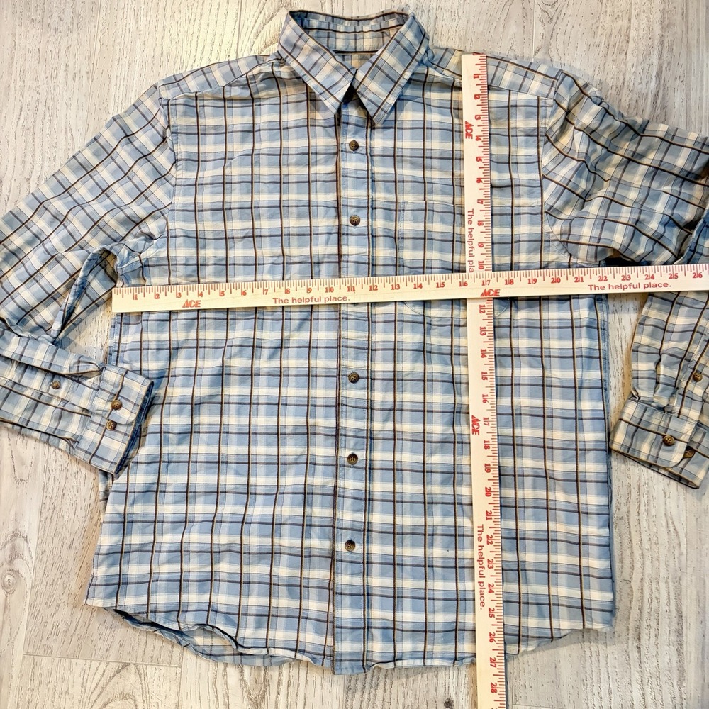 Eddie Bauer Shirt Mens MedMulticolor Plaid Regular Fit Button Down 100 CottonVtg - Picture 3 of 5